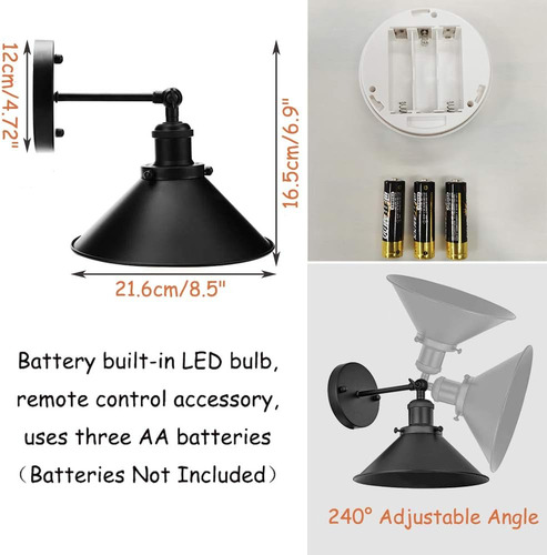 Kayyelamp 2 Luces De 100 Lúmenes Multifunción De Batería Con