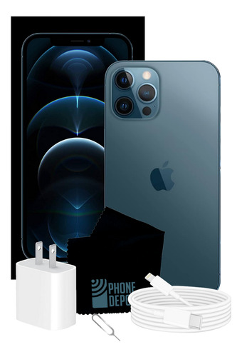 Apple iPhone 12 Pro 256 Gb Azul Pacífico Con Caja Original + Protector (Reacondicionado)
