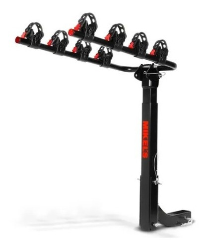 Rack Para 4 Bicicletas, Montaje En Tirón, Soporta Hasta 60kg