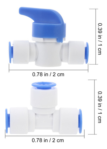 Filtra Accesorios De Tubería De Conector Rápido De 2 Puntos