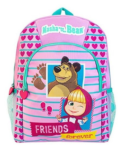 Imagen 3 de 5 de Mochila Infantil Masha Y El Oso