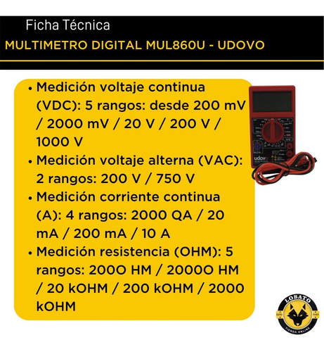 Imagen 2 de 10 de Tester Multimetro Digital Profesional Electricista + Vendido