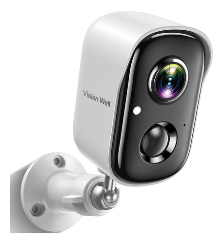 Cámaras De Seguridad Inalámbricas Para Exteriores Fhd 2k Wifi, Foco Sirena Alarma Visión Nocturna En Color, Comunicación Bidireccional, Resistente Al Agua, Detección De Movimiento Con Ia, Blanco