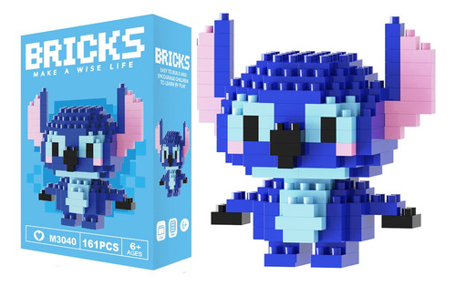 Mini Figuras Bloques De Construcción Armables Stitch Bricks 161 Stitch