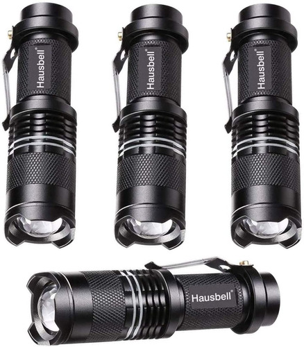 Hausbell 4 Linternas De Mano 7w Mini Led Resistente Agua 