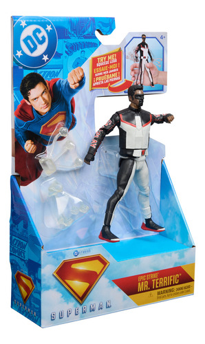 DC Comics, SUPERMAN, Linterna Verde, figura de acción Epic Strike, 15 cm, estilo como el de la película, incluye 2 accesorios, juguetes para niños y niñas a partir de 4 años