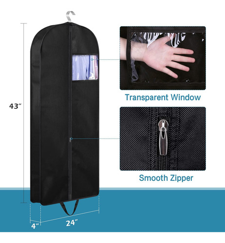 Bolsas Para Trajes Kimbora, 43 , Chaquetas, Camisas, Pack X3