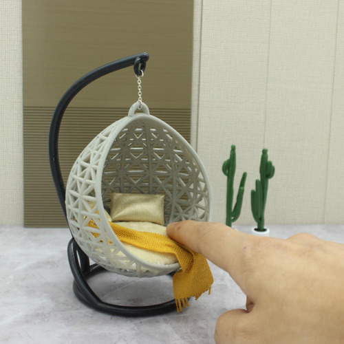 2 Mini Silla Colgante, Artesanías De Juguete Para Mesa De