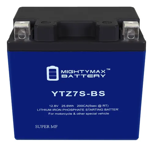 Mighty Max Battery Ytz7s-bslifepo4-12 Voltios 6 Ah, 140 Cca,
