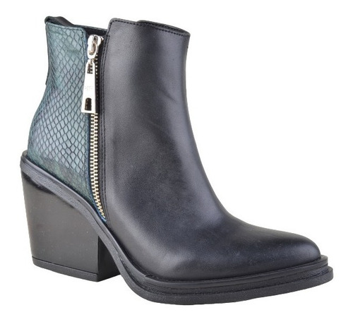 Imagen 3 de 10 de Botinetas Botas Botitas De Mujer De Cuero Kioto - Ferraro
