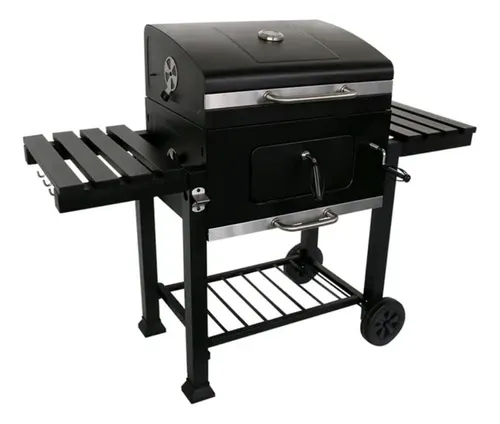 comprar Churrasqueira Americana Gourmet Carvão Bafo Grelhas Rodas 