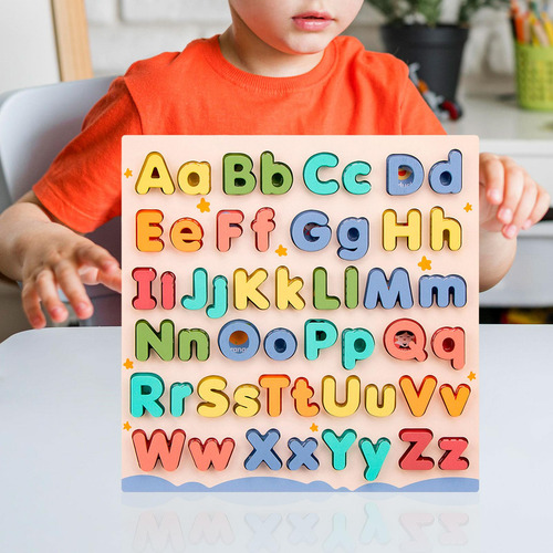 Juego Educativo De Madera Del Rompecabezas Del Abc Del