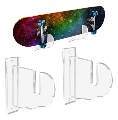 Soporte De Pared Bijun Para Skateboard Acrílico