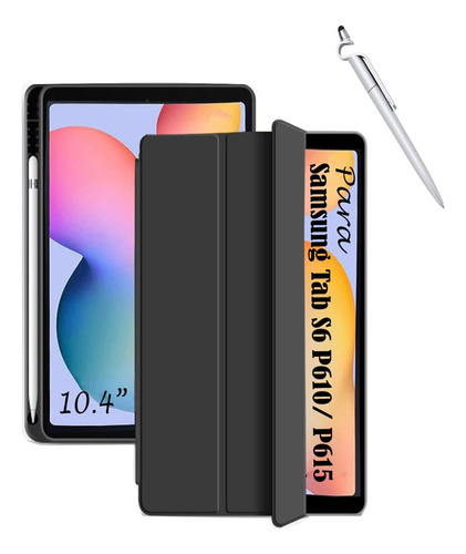 Capa Smart De Tablet Para Samsung P615 Tab S6 Lite+ Película