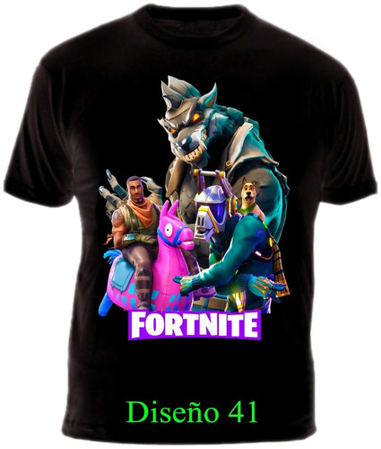 Camiseta Fortnite Gamer Video Juego Heroe Algodon Garantizad