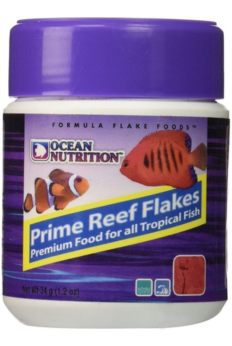 Alimento Para Peces Ocean Nutrition Prime Reef Flake 34 Gr.