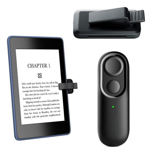 D Remote Control Page Turner Com Lanyard Ebook Readers Preto