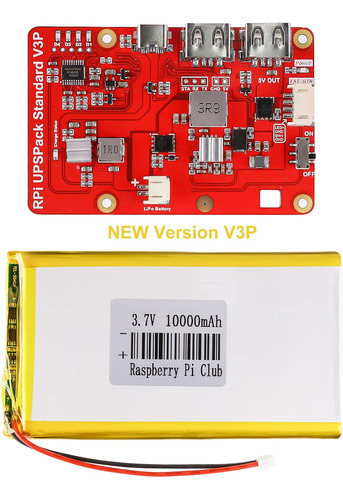 Makerfocus Raspberry Pi 4 Batería Ups, Rpi Pack Standard 100