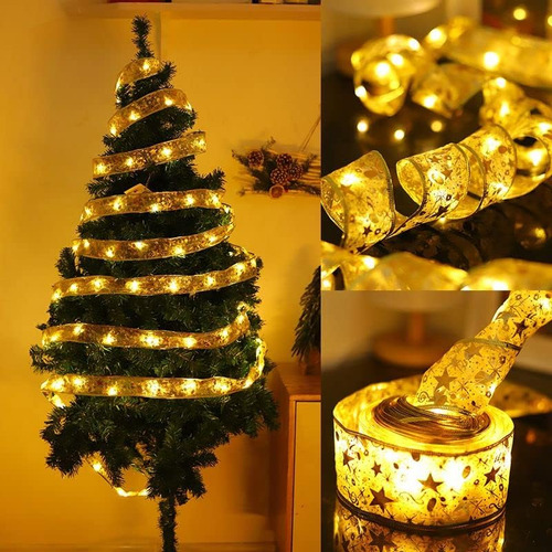 10m Cinta De Luces Para Árbol Navideñas Cinta De Luz De Hada