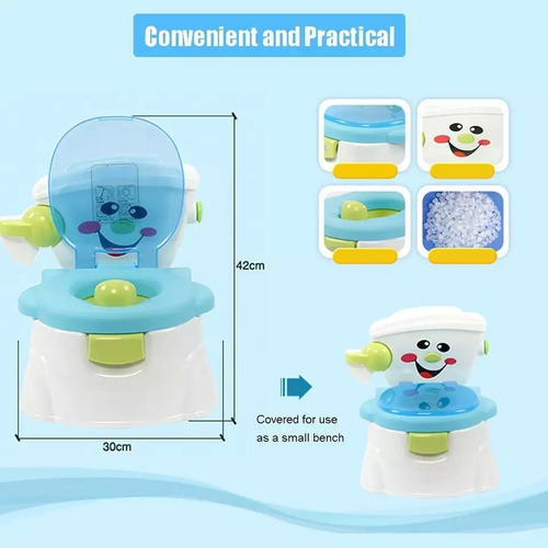 Imagen 3 de 10 de Vasenilla Bebe Tipo Sisterna + Reductor Tubo Papel Higiénico