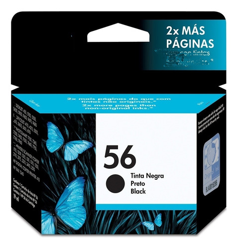 Cartucho  Para Hp56 Orig Hp4110 4210 5500 Black Sale!