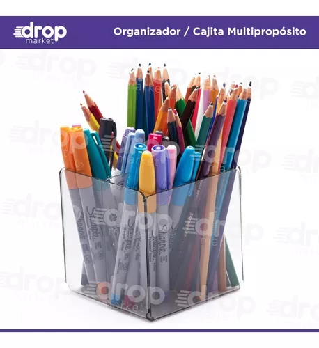 Organizador Escritorio Lapicero Porta Lápices 4 Divisiones