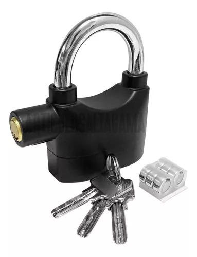 Candado Alarma Bicicletas Motos Puertas Alarm Lock Negro