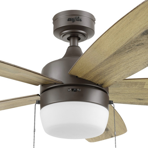 Ventilador de Techo Lugo Led 48403-cct 44 pulg Bronce Cinco Aspas Coolfan
