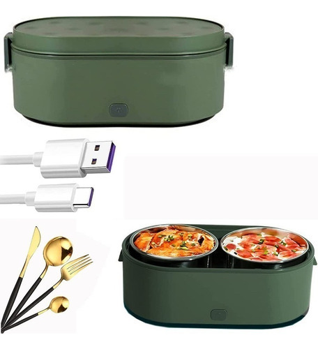 Electric Usb Charging Heater Container Lunch Box