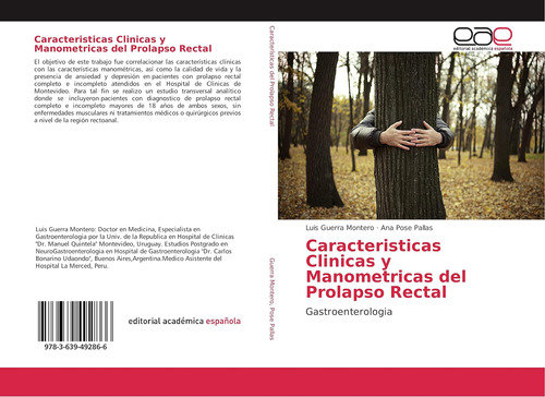 Libro: Caracteristicas Clinicas Y Manometricas Del Prolapso 