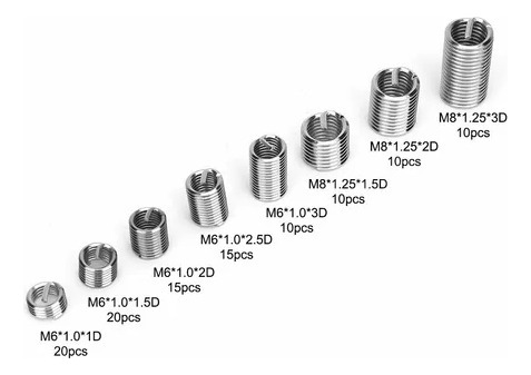 Conjunto De Buchas De Inserção De Rosca M6-m8/1d-3d