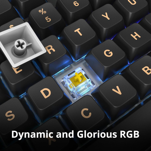 Mkey Teclado Mecánico Juegos: Led Rgb Personalizable, ...