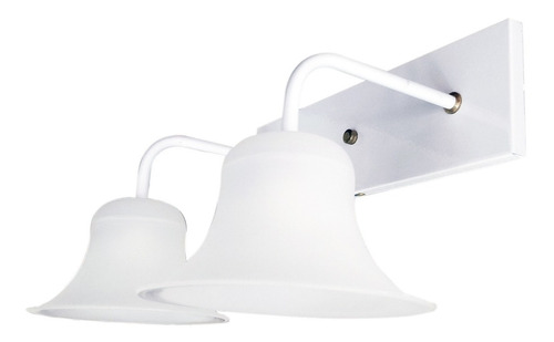 Spot Recto Campana De Pared 2 Luces Moderno Vintage Apto Led