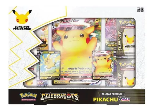 Carta Pokemon Pikachu Vmax Full Art celebrações