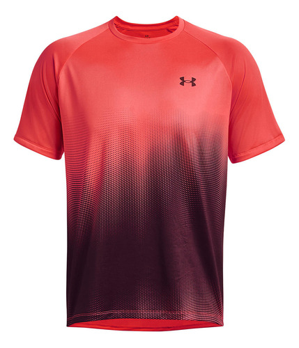 Polera Ua Tech Fade Hombre Rojo Under Armour