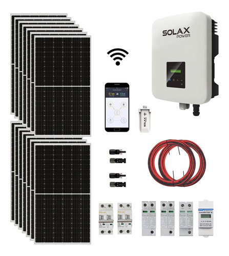 Kit Solar On Grid 700kwh Mes Inversor Inyección Cero Aire Ac