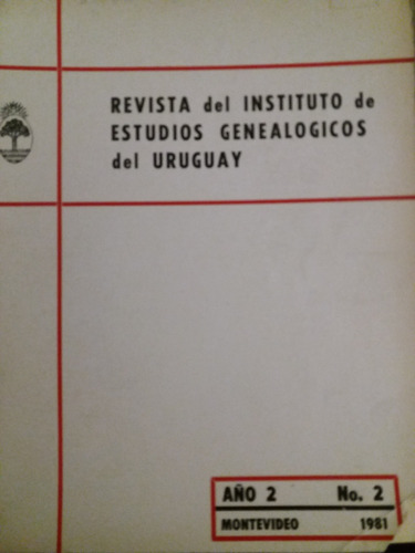 Revista Instituto Estudios Genealogicos Uruguay Año 1 No 2