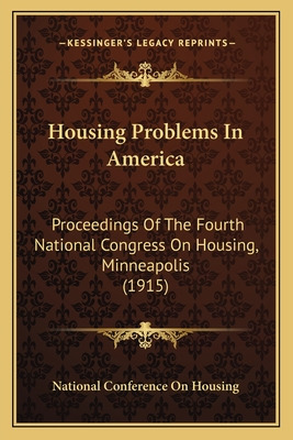 Libro Housing Problems In America: Proceedings Of The Fou...