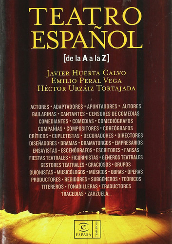 Diccionario Teatro Español De La  A  A La  Z 