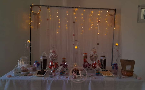 Alquiler Servicio Candy Bar. Vajilla Premium, Dulces Y Deco
