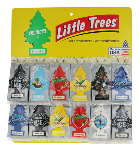 Aromatizante Para Auto Little Trees Pino 60 Piezas F Color Mixto