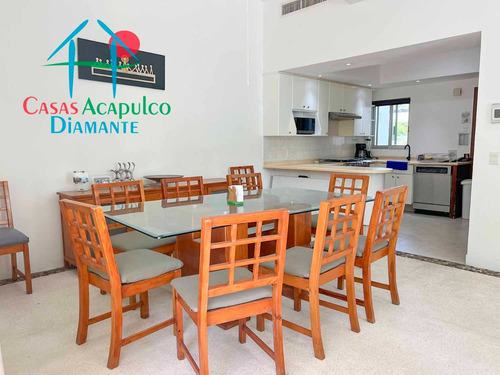 Cad Xcaret 15. ¡escápate Al Paraíso! Casa Con Alberca Privada, Jardín Y Club De Playa En Acapulco Diamante