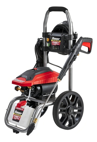 Hidrolavadora Electrica Bauer 2300 Psi Color Rojo