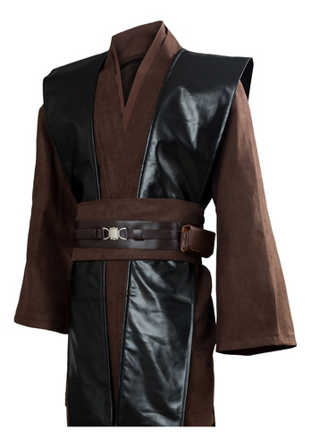 Disfraz De Cosplay De Anakin Skywalker, Marrón, Sin Reloj