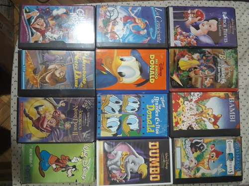 Video Peliculas Vhs Disney Dibujos Animados Consultar (Usado)