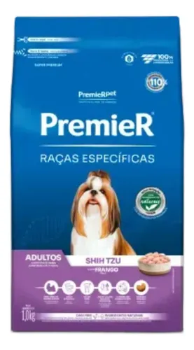 Ração Premier shih tzu adultos frango raças específicas 1 kg
