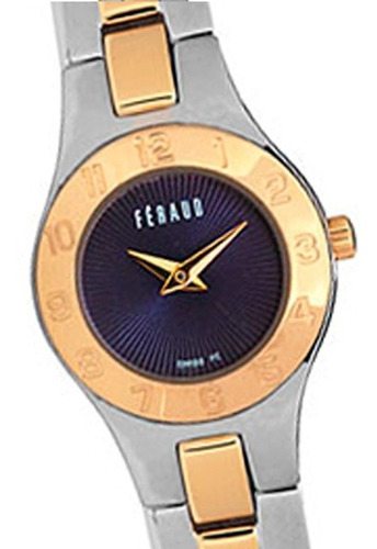 Reloj Feraud Dama Lf20041 100% Acero Cristal Duro 30m Gemma