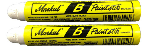 Dos Markal B White Paintstik Tire Chalk Paint Stick Crayon