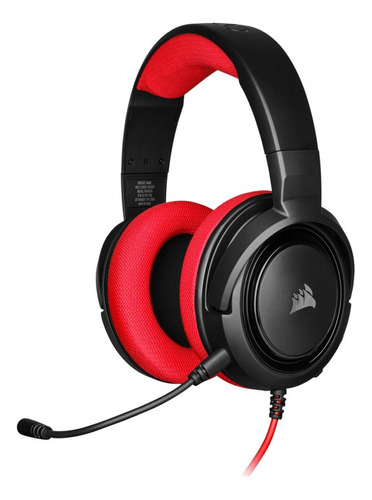 Audífonos gamer Corsair Gamer HS35 Stereo red