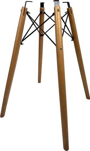 Mesa Jantar Vidro 70cm Redonda 6mm + 1 Cadeira Eiffel Branca
